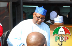 The new National chairman of People Democratic Party Adamu Muazu
