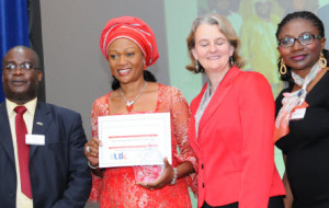 Sen. Remi Tinubu (2nd left) in UK