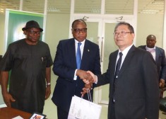 Director Trade, Minister of Trade Olusegun Aganga and Morgan Taiwan