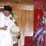 2015: President Goodluck Jonathan Parleys Emir of Kano, Oba of Lagos, Ooni of Ife, Alaafin of Oyo, Saturday 15th Feb. 2014 (Photo News)