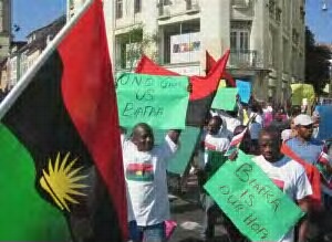members of Biafra protesers