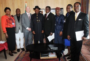 President Jonathan in Netherland