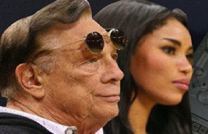 Donald Sterling and his girlfriend Stiviano