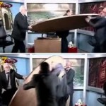 Journalists Destroy Desk In TV Row Over Syria