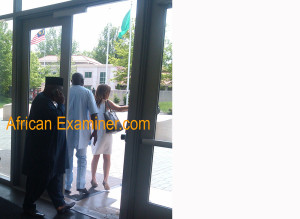 Mr. Doyin Okupe Seen leaving Nigeria’s embassy in Washington DC on Wednesday May 28, 2014 after meeting with some Foreign PR firms.