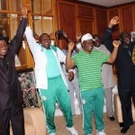 Jonathan Celebrates Fayose And Super Eagles Victories In Aso Rock