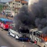 8 BRT Buses Burnt, Thousands Stranded As Soldiers Go On Rampage On Ikorodu Road