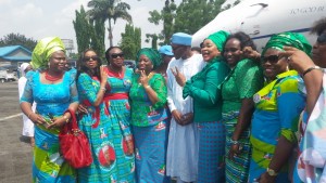 President Buhari With ssome Rivers Women and Non Indigenes in Port Harcourt 