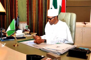 President Buhari resumes work at the Presidential Villa, Abuja/Photo: State House