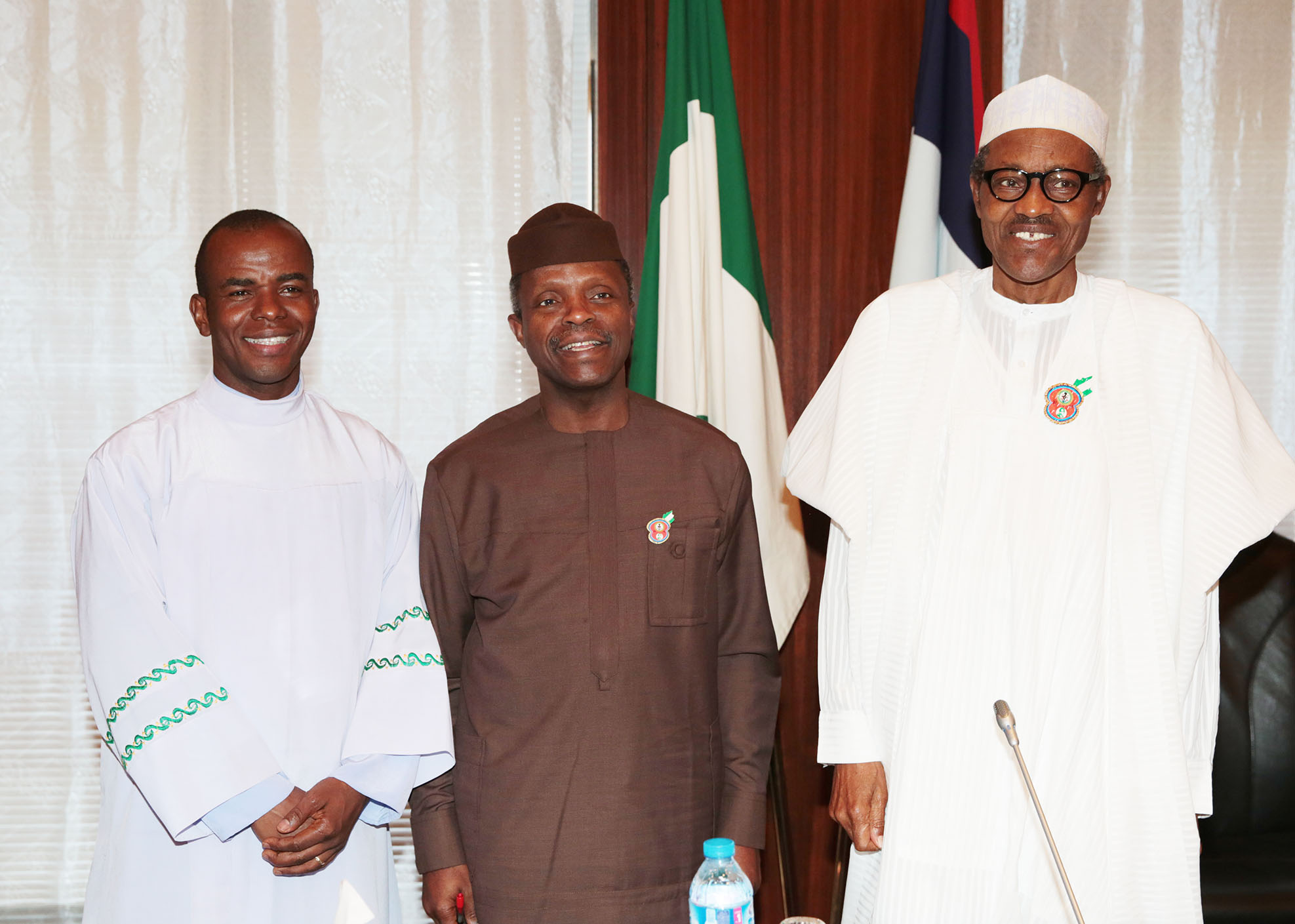 Image result for rev father mbaka and buhari
