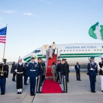 Photo News: Buhari Arrives Washington DC to Attend 4th Nuclear Security Summit (30th March, 2016)