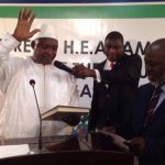 BREAKING: New Gambia President Adama Barrow takes oath in Senegal