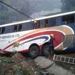 3 Died As Passenger Bus Plunges Into Lagoon In Lagos