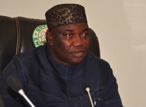 Image result for Ugwuanyi sacks three commissioners