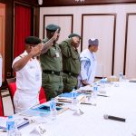 President Buhari Meets With Service Chiefs