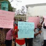 APC Rejects Enugu By-Election Results, Protests at INEC Office