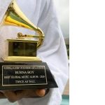 Burna Boy Receives Grammy Awards Plaque