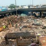 LASG Demolishes Shops Under Burnt Apongbon Bridge