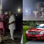 Nollywood Actor, Olaiya Igwe, Prostrates As MC Oluomo Gifts Him A Car