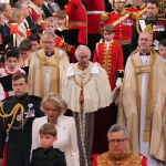 King Charles III, Queen Camilla Arrive At Westminster Abbey For Coronation