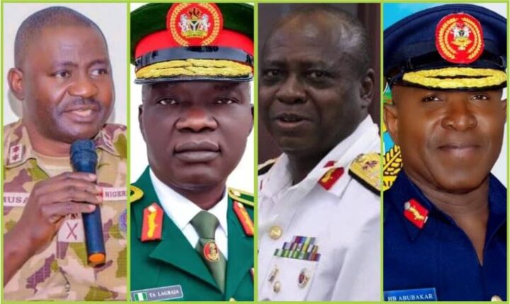 Tinubu Sacks Service Chiefs, Appoints Replacements 