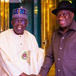 Jonathan Visits Aso Rock, Congratulates Tinubu On Supreme Court Ruling