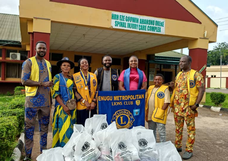 World Spinal Cord Day: Enugu Lions Club Puts Smiles On Faces of Patients At National Orthopedic Hospital