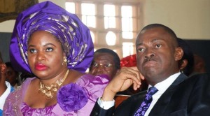 Gov. Chime and his wife Mrs Clara Chime at a function