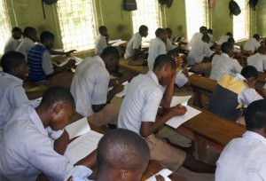 Students writing WAEC Exams
