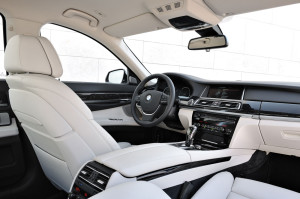Interior of a 2014 750LI BMW