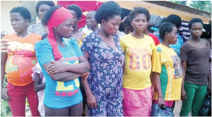 Girls rescued by the Abia state police command 